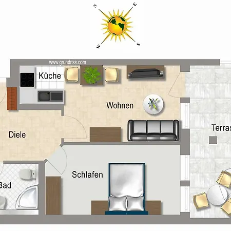 דירה Duenenresidenz Bansin *